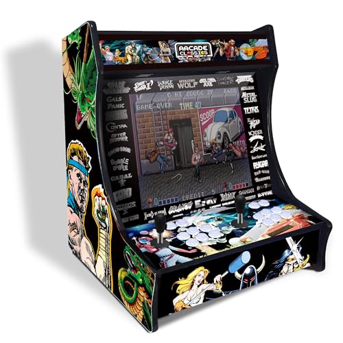 Arcade recreativa, Incluye 9.800 Juegos, Joysticks Arcade de Tipo Americano con 6 Botones de Juego, Incluye Placa Pandora DX 2 Plus, Posibilidad de Jugar hasta 4 Jugadores, Modelo Dragon