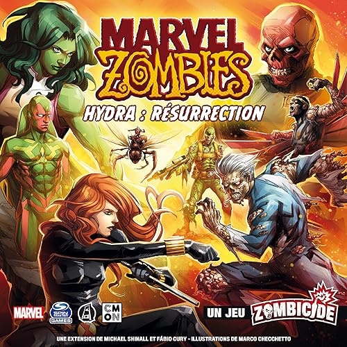 Asmodee Cmon Marvel Zombies - Extensión: Hydra Resurrection - Un Juego zombicida - Juegos de Mesa - Juegos de Figuras - Juegos cooperativos - A Partir de 14 años - Versión Francesa