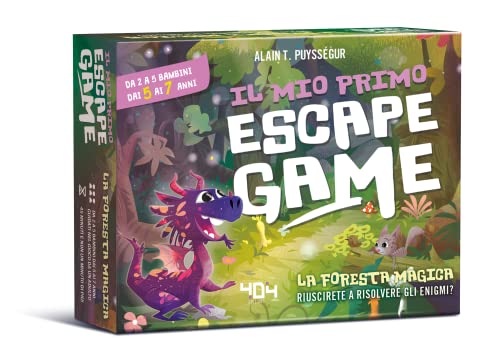 Asmodee Escape Box: Mi Primer Escape Game, El Bosque Mágico, Búsqueda del Tesoro para Niños, 2-5 Jugadores, 5-7 Años, Edición en Italiano