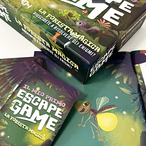 Asmodee Escape Box: Mi Primer Escape Game, El Bosque Mágico, Búsqueda del Tesoro para Niños, 2-5 Jugadores, 5-7 Años, Edición en Italiano