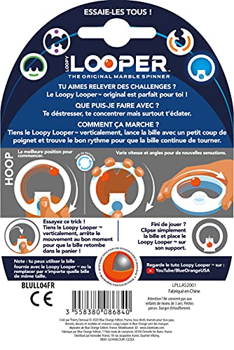Asmodee- Loopy Looper Hoop Juego de dirección, antiestrés (Blue Orange Edition BLULL04FR)
