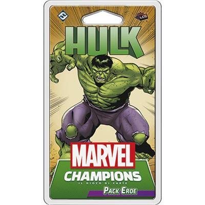 Asmodee, Marvel Champions El Juego de Cartas: Hulk, Pack Héroe, Expansión Juego de Mesa, Edición en Italiano