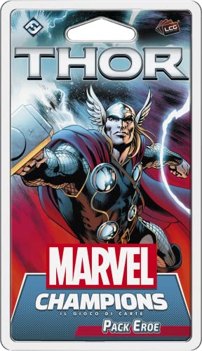 Asmodee - Marvel Champions El Juego de Cartas: Thor - Expansión, Pack Héroe, Edición en Italiano
