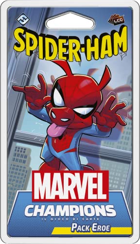 Asmodee – Marvel Champions, Juego de Cartas, Spider-Ham, Pack Héroe, Expansión de Juego de Mesa, 9359