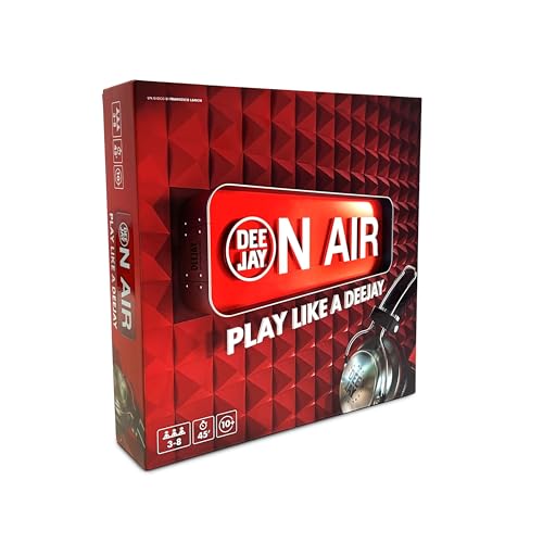 Asmodee - On Air - Play Like a Deejay - El Juego de Rabolo de Radio Deejay, 3-8 Jugadores, más de 10 años, edición en Italiano