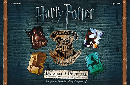 Asmodee USAopoly, Harry Potter - Batalla en Hogwarts - Extensión: Monstruosa Caja de Monstruos, Juego de mesa, Juego cooperativo, A partir de 11 Años, 2 a 4 Jugadores, 30 a 60 Min
