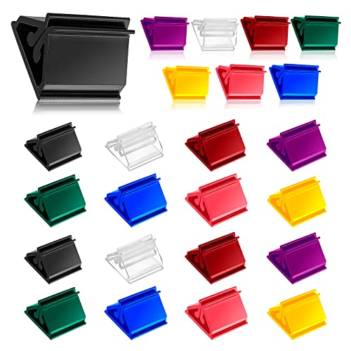 ASTER 24 soportes plásticos de la tarjeta del juego de los soportes coloridos del tenedor de la tarjeta del juego del PCS
