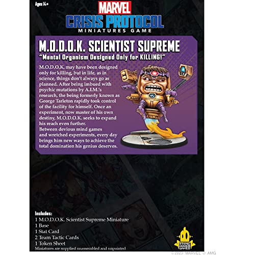 Atomic Mass Games - Marvel Crisis Protocol - M.O.D.O.K Scientist Supreme -Juego de Miniaturas en Inglés