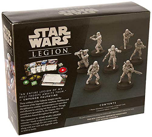 Atomic Mass Games, Star Wars: Legion Stormtroopers Unit Exp, Miniatures Game, Ages 14+, 2 Players, 120-180 Minutes Playing Time