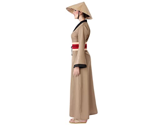 Atosa disfraz china kimono marrón adulto XS