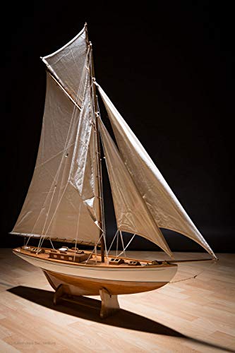 aubaho Nave Modelo yate de Vela Barco de Madera de Barco velero 135cm no Hay Kit