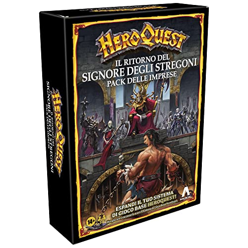 Avalon Hill, HeroQuest El Regreso del Señor de los Hechiceros, Pack de Empresas, Juego de Aventura Fantasía Estilo Dungeon Crawler, para Jugar es Necesario Tener el Sistema de Juego Base HeroQuest