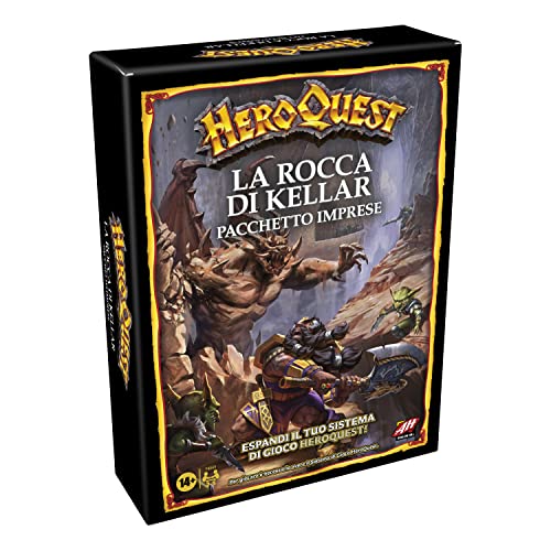 Avalon Hill, HeroQuest La Roca de Kellar, Pack de Empresas, Juego de Aventura Fantasía Estilo Dungeon Crawler, para Jugar es Necesario Tener el Sistema de Juego Base HeroQuest