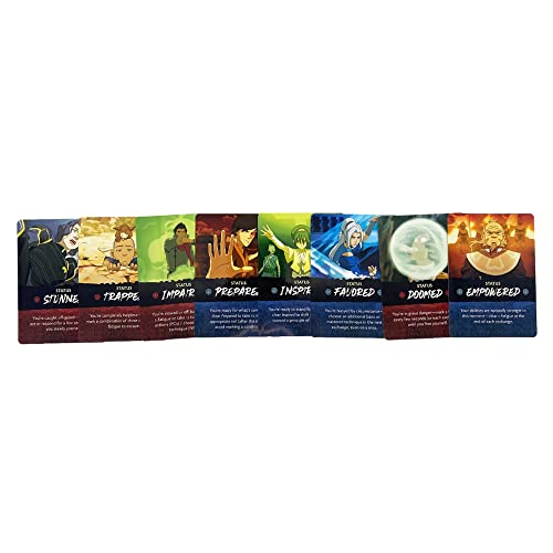 Avatar Legends The RPG: Expansión de mazo de acción de combate, paquete de expansión de 55 cartas que se utilizará con el libro básico de Avatar Legends RPG, cuenta con postura, técnica y tarjetas de