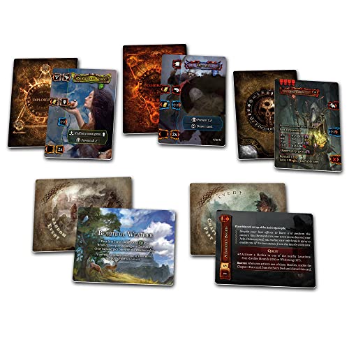 Awaken Realms Tainted Grail The Fall of Avalon - Juego de mesa (Core Box), juego de estrategia de supervivencia, juego de fantasía cooperativa para adultos, a partir de 14 años, 1-4 jugadores, tiempo