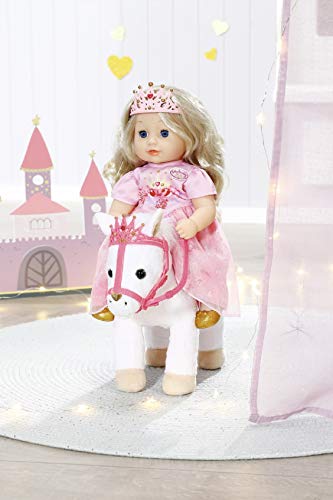 Baby Annabell 705933 Little Sweet Pony - For Toddlers 1 Year & Up - Easy for Small Hands - Includes Pony With Doll Holder & Bridle, Pink, 36cm