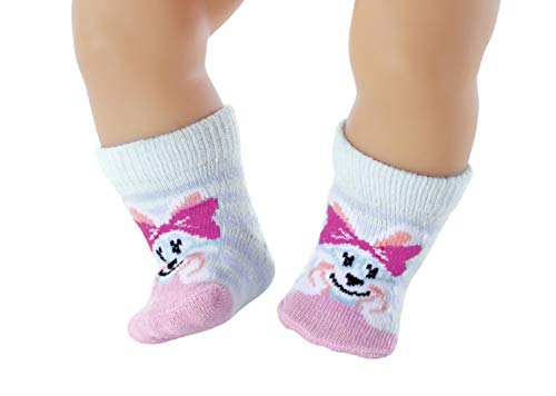 BABY born Assorted Socks 43cm Set of 2 - For Toddlers 3 Years and Up - Easy for Small Hands - Includes Socks in Two Styles