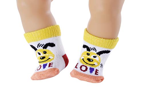 BABY born Assorted Socks 43cm Set of 2 - For Toddlers 3 Years and Up - Easy for Small Hands - Includes Socks in Two Styles