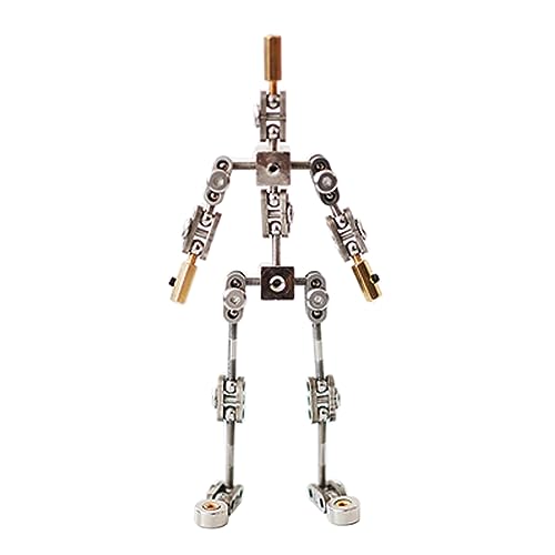 BAIYITONGDA Kits de Armadura DIY Stop Motion | Figura de Marioneta de Metal para la Creación de Diseños de Personajes | Kits de Armadura Ready Studio para Animación Stop Motion,12cm