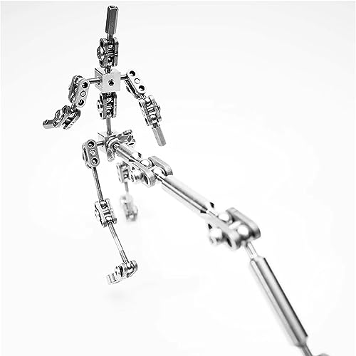 BAIYITONGDA Paquete de Esqueleto de Animación de Stop Motion de Bricolaje, Figura de Marioneta de Metal para Creación de Diseño de Personajes, Figuras Animadas de Bricolaje,13cm