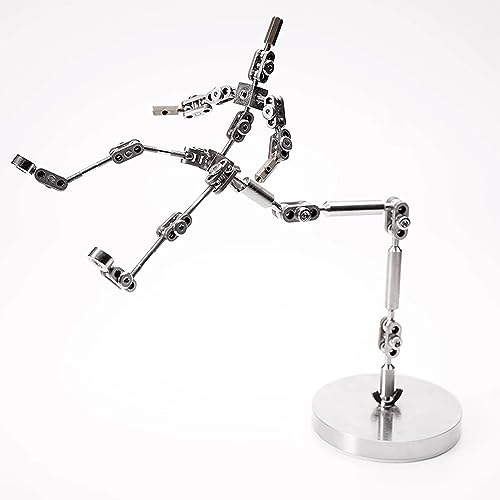 BAIYITONGDA Paquete de Esqueleto de Animación de Stop Motion de Bricolaje, Figura de Marioneta de Metal para Creación de Diseño de Personajes, Figuras Animadas de Bricolaje,13cm
