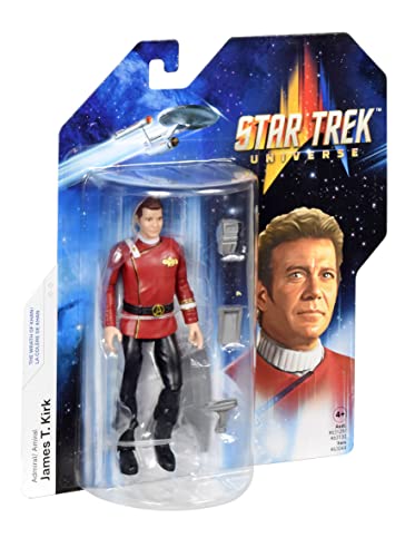 BANDAI Figura de acción Star Trek Capitán James T. Kirk | Figura de acción del Capitán Kirk Star Trek Wrath of Khan, Figura articulada de Juguete Star Trek The Wrath of Khan, Regalos de Star Trek y