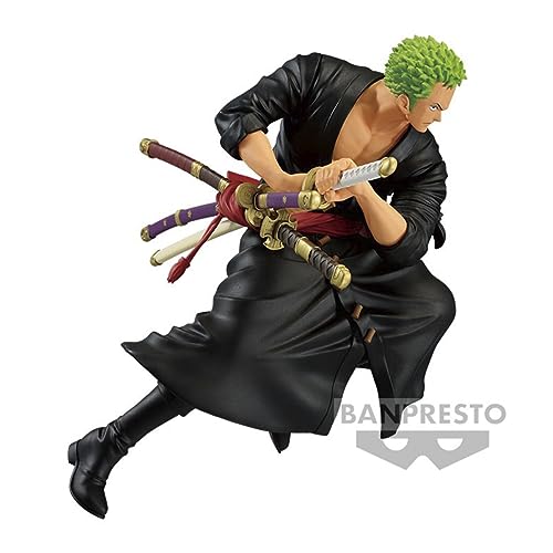 Banpresto Figura de Acción Roronoa Zoro One Piece, Battle Record Collection 17cm BP19490 Multicolor