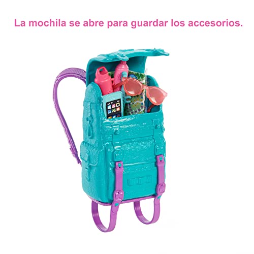 Barbie Muñeca Malibu It Takes Two de Acampada- Con Cachorro, Mochila y Saco de Dormir - 10+ Accesorios - Muñeca: 29 cm - Regalo para Niños de 3-7 Años, HDF73