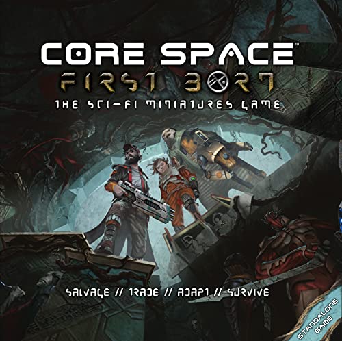 Battle Systems - Core Space First Born - Juego de Mesa en miniaturas de Ciencia ficción - Cyberpunk 28mm Ciencia ficción Figuras para Juego de Guerra 40K - Terreno Modular de Mesa para Juegos 3D