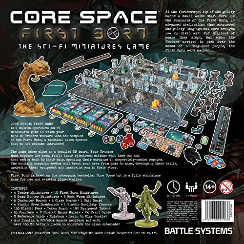 Battle Systems - Core Space First Born - Juego de Mesa en miniaturas de Ciencia ficción - Cyberpunk 28mm Ciencia ficción Figuras para Juego de Guerra 40K - Terreno Modular de Mesa para Juegos 3D
