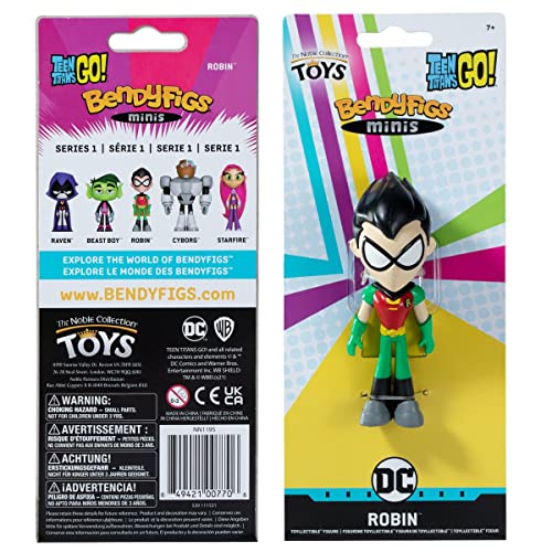 BendyFigs Figura Mini Teen Titans Go Robin De DC Comics
