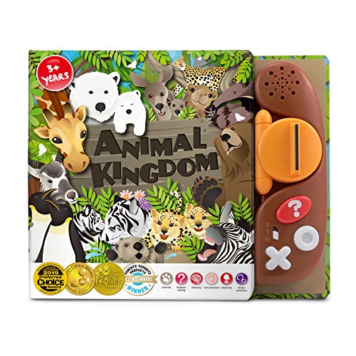 BEST LEARNING Libro de Lectura Reino Animal - Educativo parlante Juguete de Sonido para Aprender sobre los Animales con cuestionario para niños de 3 a 8 años de Edad (Versión en inglés)