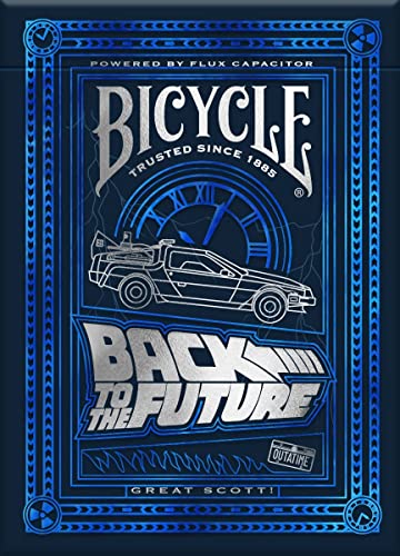 Bicycle Back to The Future Baraja de Cartas para coleccionsitas, Magia y cardistry basada en la Famosa película Regreso al Futuro