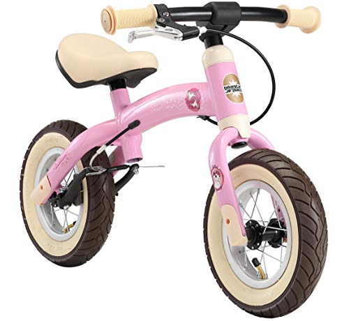 BIKESTAR Bicicleta sin Pedales para niños y niñas | Bici 10 Pulgadas a Partir de 2-3 años con Freno | 10" Edición Sport Rosa Unicornio
