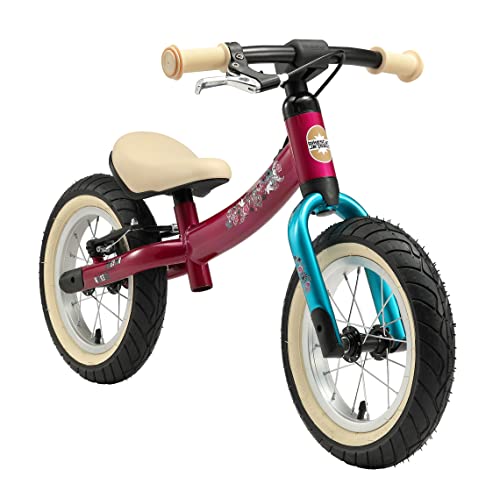 BIKESTAR Bicicleta sin Pedales para niños y niñas | Bici 12 Pulgadas a Partir de 3-4 años con Freno | 12" Edición Sport Berry Turquesa