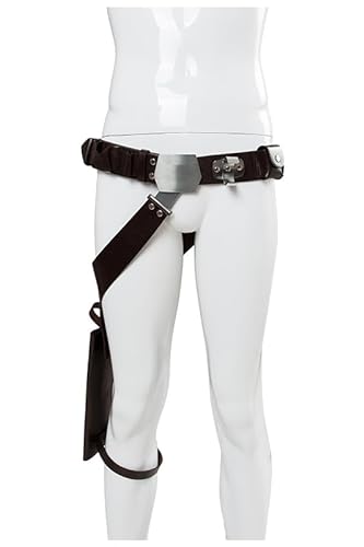 Bilicos Disfraz de caballero guerrero cosplay pantalones cinturón y accesorios 11 versión (L, cinturón)