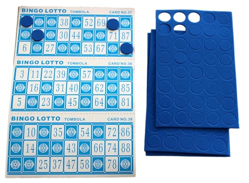 Bingo Juegos De Mesa. Bingo Manual También Sierve como Bingo Infantil. Viene con Cartones Y Fichas De Bingo. Juego Bingo Familiar para Hacer Juegos de Mesa Tradicional.