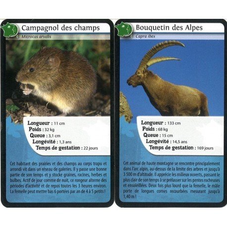 Bioviva – Retos Nature – Francia – Apuesta por los Puntos Fuertes de Estos Animales para Ganar la Batalla – Juego de Cartas – 2 a 6 Jugadores – 7 años – Fabricado en Francia – 282529