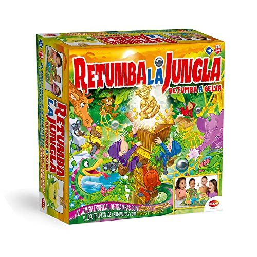 Bizak Juego Retumba la Jungla, diviertete con el juego más loco en una selva tropical llena de peligros, trampas y caídas, diversión para toda la familia (30693421)