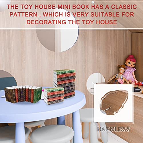 BLMHTWO 30 Libros de casa de muñecas, Mini Libros para decoración de casa de muñecas a Escala 1:12, miniaturas, Libros de casa de muñecas, Accesorios de casa de muñecas