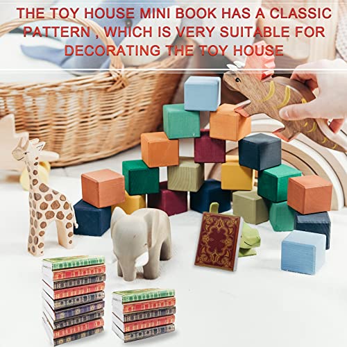 BLMHTWO 30 Libros de casa de muñecas, Mini Libros para decoración de casa de muñecas a Escala 1:12, miniaturas, Libros de casa de muñecas, Accesorios de casa de muñecas