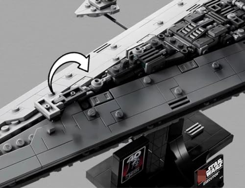 Bloques de Construcción Super Star Destroyer Juguete,Juego de Modelos de Destructor Construcción de Nave Espacial Technic de Star Wars,Compatible con Lego (630 Piezas) A
