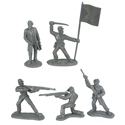 BMC Civil War Plastic Army Men - 26 figuras de soldado de la batalla de Appomattox