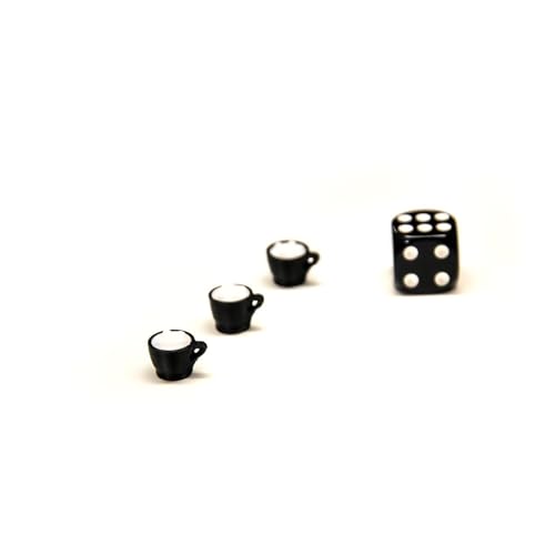 BoardGameSet | Miniaturas de café | Accesorios para juegos de mesa | Fichas de piezas de juego