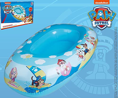 Bote inflable para niños, bote inflable, con los personajes de la Patrulla Canina, efecto dibujos animados, aprox. 80 x 54 x 22 cm