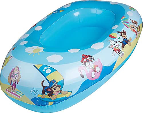 Bote inflable para niños, bote inflable, con los personajes de la Patrulla Canina, efecto dibujos animados, aprox. 80 x 54 x 22 cm