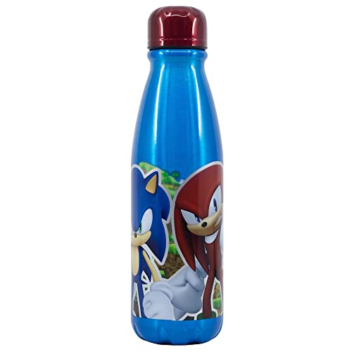 Botella de agua reutilizable de aluminio infantil de 600 ml de Sonic