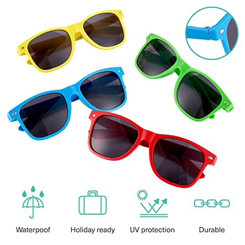 Bramble 12 Gafas de Sol de Plástico para Niños - Protección UV - 15 cm x 5 cm