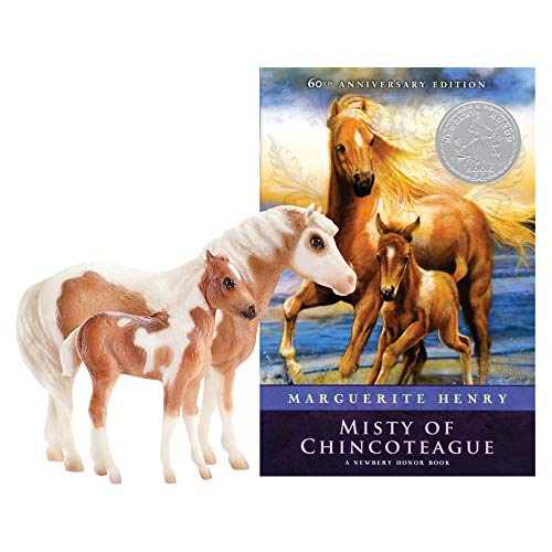 Breyer Juego de Modelos y Libros de la Serie Tradicional Misty & Stormy | Set de Regalo de 2 Caballos y Libro | Escala 1:9 | Modelo #1157 (Multicolor)