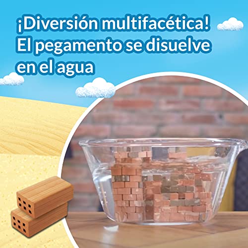 Brick Trick- Construcción Antigua, Natural, EKO Brick Blocks, DIY, más de 260, Juego Creativo para niños a Partir de 7 años Construir con Ladrillos, Color pirámide (Trefl 61550)